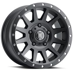 Icon Alloys Compression Satin Black Wheels 2020107350SB