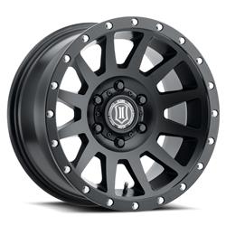 Icon Alloys Compression Satin Black Wheels 2020108347SB