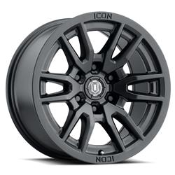 Icon Alloys Vector 6 Satin Black Wheels