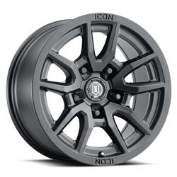 Icon Alloys Vector 5 Satin Black Wheels