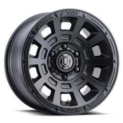 Icon Alloys Thrust Satin Black Wheels 2817855557SB