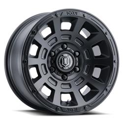 Icon Alloys Thrust Satin Black Wheels 2817859057SB