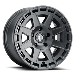 Icon Alloys Compass Satin Black Wheels