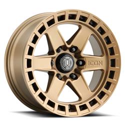 Icon Alloys Raider Satin Brass Wheels