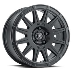 Icon Alloys Ricochet Satin Black Wheels