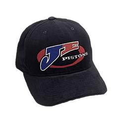 Ball Cap, Black, JE Piston Logo, Adjustable Back Strap, Each