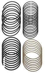 Piston Rings, Plasma-moly, 4.500 in. Bore, 1/16 in. 1/16 in., 3/16 in. Thickness, 8-Cylinder, Set