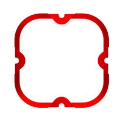 Bezel Ring, FLEX ERA 4 Series, Aluminum Alloy, Electro Deposition Coated, Red, Each