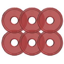 Replacement Lens, Cyclone V2, Red, 2.200 in. Diameter, Set of 6