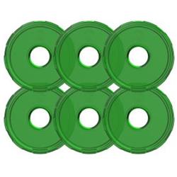 Replacement Lens, Cyclone V2, Green, 2.200 in. Diameter, Set of 6