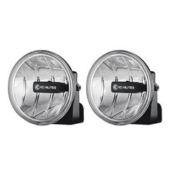 Auxiliary Lights, Gravity LED, 4 in. Round, Spot Beam, 20 watt, Clear Lens, Magnesium Housing, Pair