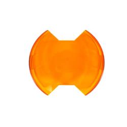 Light Cover, SlimLite LED, Round, 6 in. Diameter, Polycarbonate, Amber, Each