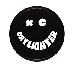 Light Cover, Round, 6 in. Diameter, Plastic, Black/White, KC Daylighter Logo, Each