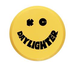 Light Cover, Round, 6 in. Diameter, Plastic, Yellow/Black, KC Daylighter Logo, Each