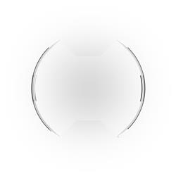 Light Cover, Light Shield, SlimLite LED, 8 in. Diameter, Polycarbonate, Clear, Each