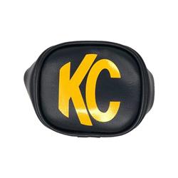 Light Cover, Rectangular, 2 in. x 3 in., Vinyl, Black, KC Logo, Pair