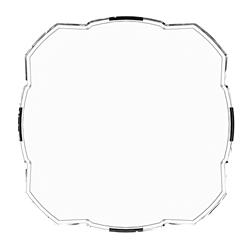 Light Cover, FLEX ERA 4 Series, Square, 5 in. x 5 in., Polycarbonate, Clear, No Logo, Each