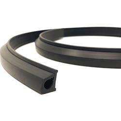 Wire Sleeve, Rubber, Black, 3.3 ft. Each