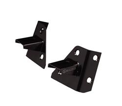 Light Mount Bracket, Windshield Hinge, Steel, Black Powdercoated, Jeep, Pair