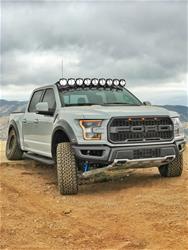 LED Light Bar, Ford Raptor; Pro6 Gravity LED, 9-Light Overhead, Kit