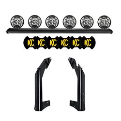 50" KC Xross Bar - Overhead - SlimLite LED - 6-Light System - 300W Spot Beam - 07-18 Jeep JK