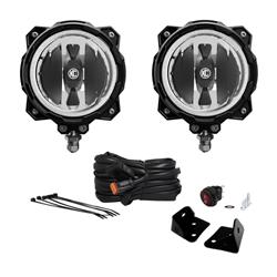 Auxiliary Light, LED Pro6 Wide 40, LED, 6 in, Round, Jeep, Kit