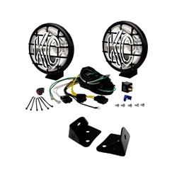 Auxiliary Lights, Apollo Pro Halogen, 6 in. Diameter, Spot, Jeep, Kit