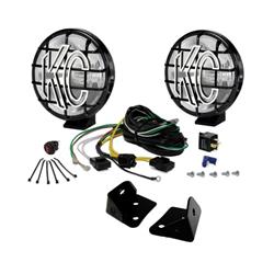 Auxiliary Lights, Apollo Pro Halogen, 6 in. Diameter, Spread, Jeep, Kit