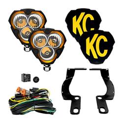 Auxiliary Lights, FLEX ERA 3, LED, Combo Beam, 3.5 in. Triangle, Aluminum Housing, Toyota, Kit