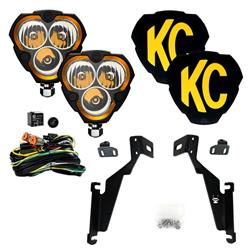 Auxiliary Lights, FLEX ERA 3, LED, Combo Beam, 3.5 in. Triangle, Aluminum Housing, Ford, Kit