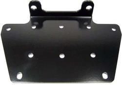 Winch Mount, Plate Style, Steel, Black Powdercoated, Yamaha, Each