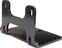 Winch Mount, Converts 2-Hole Winch to 4-Hole Pattern, 90 Degree, Steel, Black Powdercoated, Arctic Cat, Each