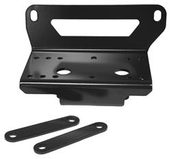 Winch Mount, Plate Style, Steel, Black Powdercoated, John Deere, Each