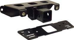 Receiver Hitch, Upper Front, 2 in. Square, Steel, Black Powdercoated, Polaris, Each