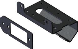 Winch Mounts, Plate Style, with Fairlead and Hardware, Steel, Black Powdercoated, UTV, Can Am, Each