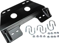 Snow Plow Mount, Front, Frame Mount, Steel, Black Powdercoated, for use on Honda®, Kit