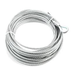 Winch Cable, Galvanized Steel, 3,000 lbs. Capacity, 3/16 in. Diameter, 45 ft. Length, A2500, A3000, Each