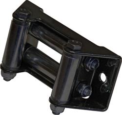 Winch Fairlead, Stealth Version, Roller, Steel, Black Powdercoated, Each