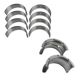 Main Bearings, HP-Series, Bi-metal, Grooved, 0.010 in. Crankshaft Crankshaft Undersize, Chevy, 400, Set of 5