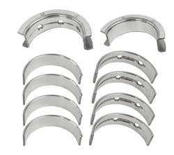 Main Bearings, SI-Series, 1/2 Groove, .010 in. Crankshaft Undersize, Bi-metal, Silicon Aluminum, Chevy, Set of 5