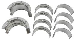 Main Bearings, 1/2 Groove, .010 in. Crankshaft Undersize, Bi-metal, Silicon Aluminum, Chevy, Big Block, Set of 5