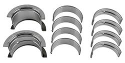 Main Bearings, 1/2 Groove, .020 in. Crankshaft Undersize, Bi-metal, Silicon Aluminum, Chevy, Small Block, Set of 5