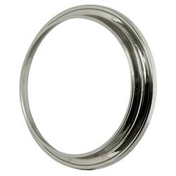 Air Cleaner, Base Plate Only, Raised, 1 1/4 in., Steel, Chrome, 9 in. Diameter, 7 5/16 in. Width, Each