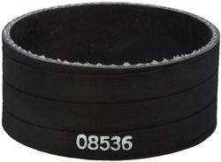 Air Intake Coupler, Clamp-on, 3.750 in. Diameter to 3.875 in. Diameter, 1.75 in. Long, Straight, Black, Silicone, Each