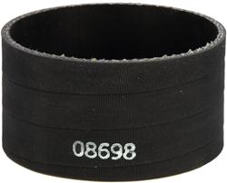 Air Intake Coupler, Clamp-on, 3.500 in. Diameter to 3.531 in. Diameter, 2.00 in. Long, Straight, Black, Silicone, Each