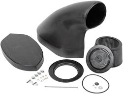 Hood Scoop, Carbon Fiber, Functional, NHRA Scoop, Bond-On, Round Opening, 60 in. Long, 28 in. Width, 23 1/16 in. Tall, Air-filter Included, Kit