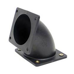 Intake Tubes, Air Intake, Elbow Adapter, Black, Thermoplastic, 4 Bolt Flange, 1/8 in. Thick, Each