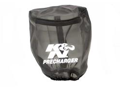 Air Filter Wrap, PreCharger, Round, Polyester, Black, 5 in. Tall, 4.5 in. Diameter, Each