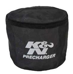 Air Filter Wrap, PreCharger, Round, Polyester, Black, 5 in. Tall, 5.5 in. Diameter, Each