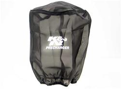 Air Filter Wrap, PreCharger, Round, Polyester, Black, 9 in. Tall, 7 in. Diameter, Each